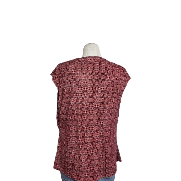 Worthington Wrinkle Free Rust Color Cowl Neck Sleeveless Women's Top Size OX - Picture 2 of 5